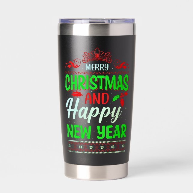 Merry Christmas And Happy New Year-61064 Insulated Tumbler (Front)