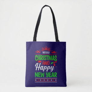 Merry Christmas And Happy New Year-61064 Tote Bag