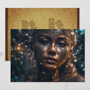 Merry Christmas and Happy New Year Beauty GC Holiday Card