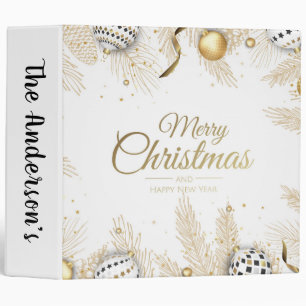 Merry Christmas and Happy New Year Binder
