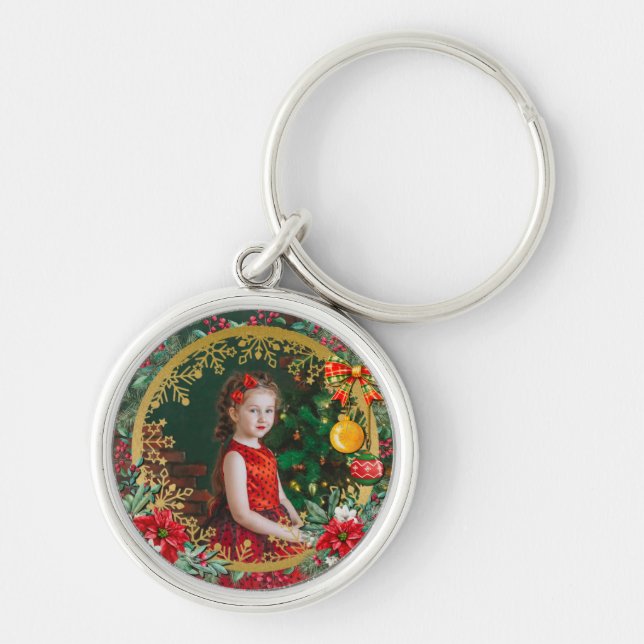 Merry Christmas and Happy New Year By Love Keychain (Front)