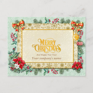 Merry Christmas and Happy New Year By Love Postcard