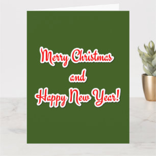 Merry Christmas  and Happy New Year Card