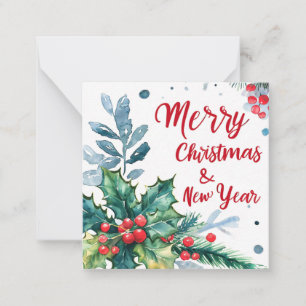 Merry Christmas and Happy New Year Card