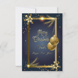 Merry Christmas and Happy New Year card