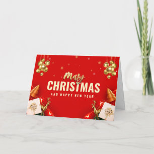 Merry Christmas and Happy New Year Card