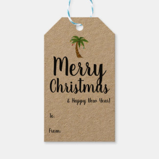 Merry Christmas and Happy New Year Gift Tag
