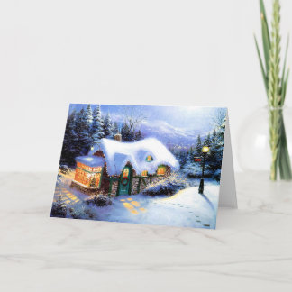 merry christmas and happy new year holiday card