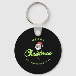 Merry Christmas and Happy New Year Keychain