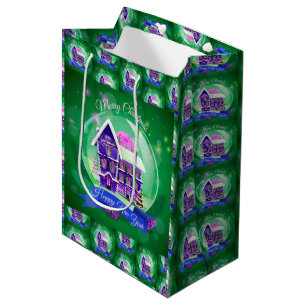Merry Christmas and Happy New Year Medium Gift Bag