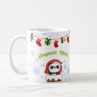 Merry Christmas and Happy New Year Pandas Coffee Mug