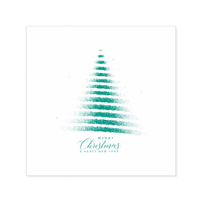 Merry Christmas and Happy New Year Self-Inking  Stamp (Design)