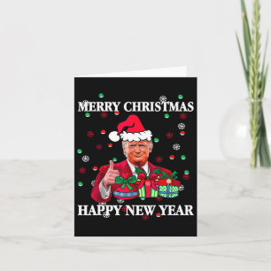 Merry Christmas And Happy New Year Trump Take Amer Card
