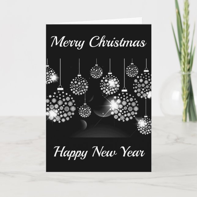 *MERRY CHRISTMAS* AND MERRY AND BRIGHT HOLIDAY CARD (Front)