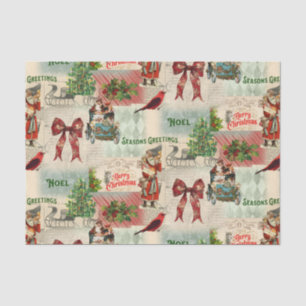 Merry Christmas and Seasons Greetings Tissue Paper