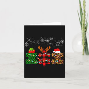 Merry Christmas And Snowflakes Autism Merry Christ Card