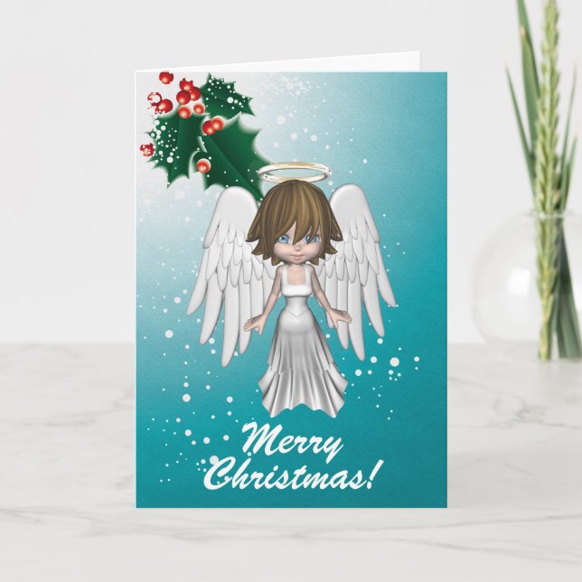 Merry Christmas Angel Card (Front)
