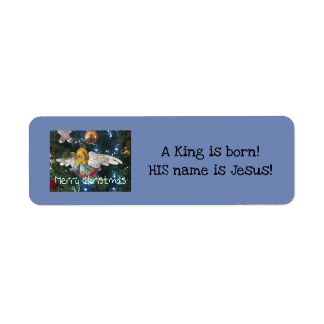 MERRY CHRISTMAS ANGEL - CUSTOM LABEL (Front)