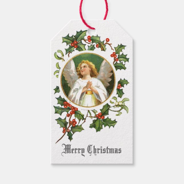 Merry Christmas Angel Gift Tags (Front)