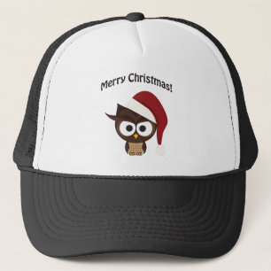Merry Christmas Angry Owl Trucker Hat
