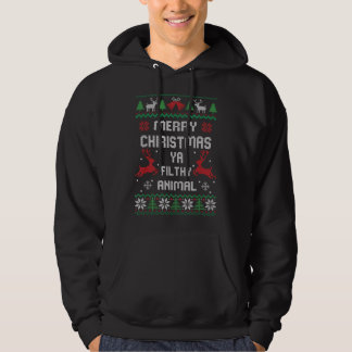 Merry Christmas Animal Filthy Ya  Copy Hoodie