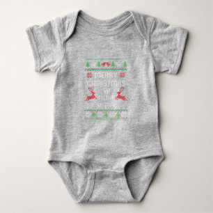 Merry Christmas Animal Filthy Ya Great Baby Bodysuit