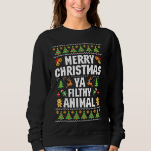 Merry Christmas Animal Filthy Ya Ugly Sweater Styl