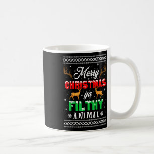 Merry Christmas Animal Filthy Ya Xmas Pajama Coffee Mug