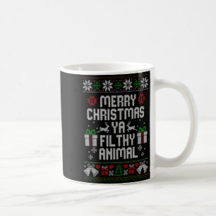 Merry Christmas Animal Filthy Ya Xmas Pajama Coffee Mug