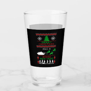 Merry Christmas Army New Year Glass