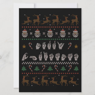Merry Christmas - ASL American Sign Language II Holiday Card