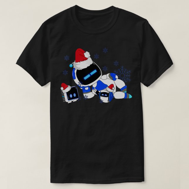 Merry Christmas Astrobot Funny Sweat  T-Shirt (Design Front)