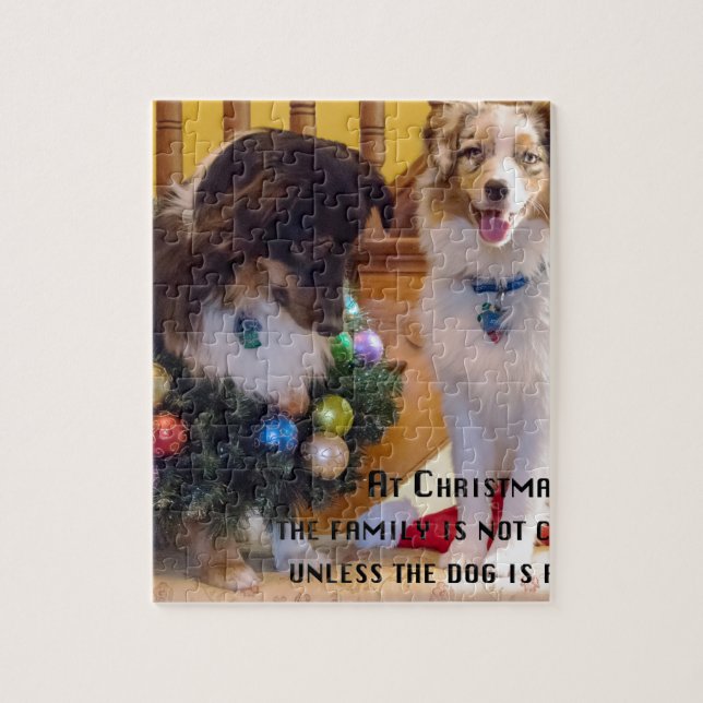 Merry Christmas Aussies Jigsaw Puzzle (Vertical)