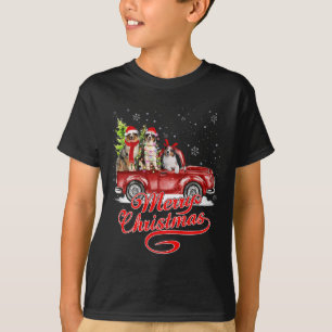 Merry Christmas Australian Shepherd Santa Reindeer T-Shirt
