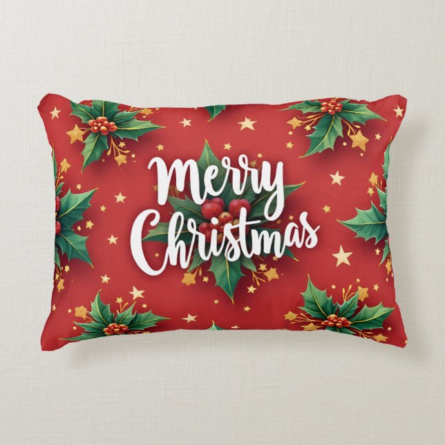  Merry Christmas, Author Natasha Us   Accent Pillow (Front)
