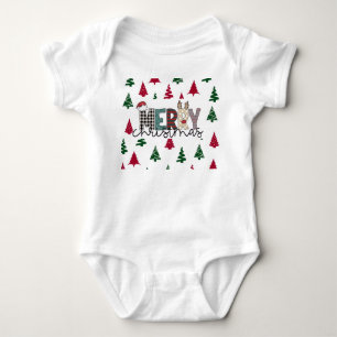 “MERRY Christmas” Baby Bodysuit 
