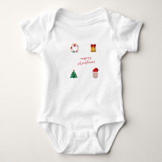 merry christmas baby bodysuit