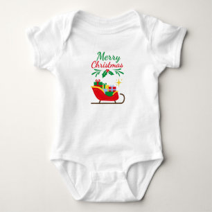 Merry Christmas  Baby Bodysuit