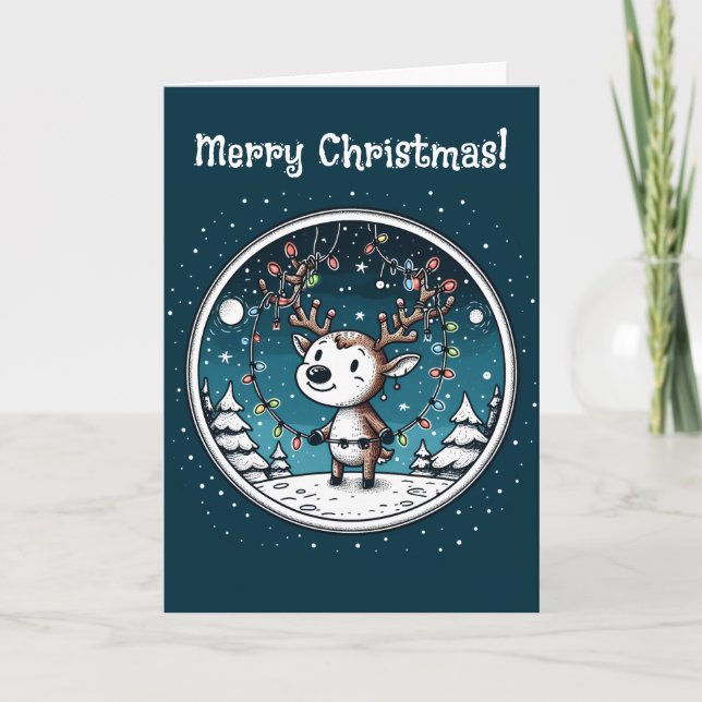 Merry Christmas Baby Folded Holiday Card (Front)