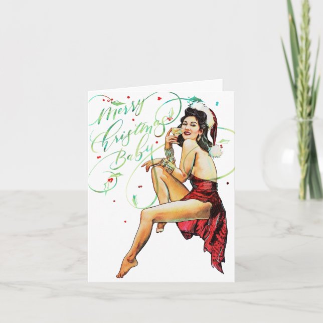Merry Christmas Baby Folded holiday card (Front)