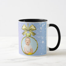 Merry Christmas Baby Photo Mug
