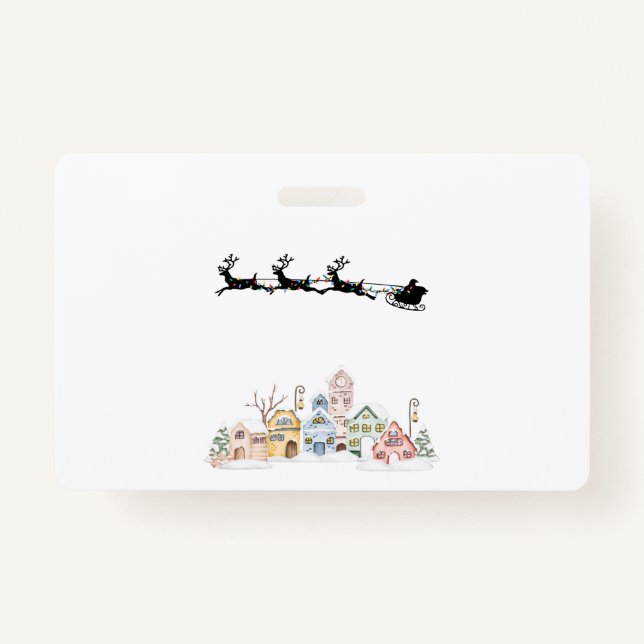 Merry Christmas Badge (Front)