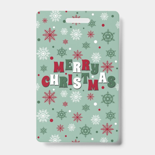 Merry Christmas Badge (Front)
