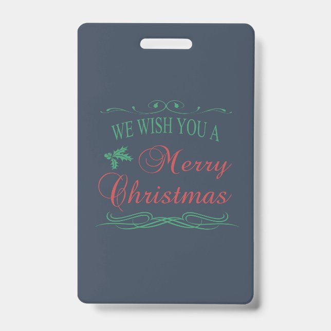 Merry Christmas Badge (Front)