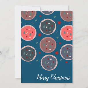 Merry Christmas Bakery Frosted Cookies Sprinkles Holiday Card