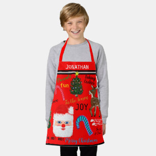 Merry Christmas Baking Memories NAME Apron
