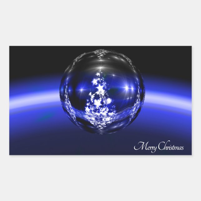 Merry christmas ball sticker (Front)