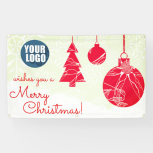 Merry Christmas Banner for Business