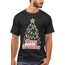 Merry Christmas Basic Dark T-Shirt: Festive New Mo
