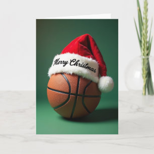 Merry Christmas Basketball Card